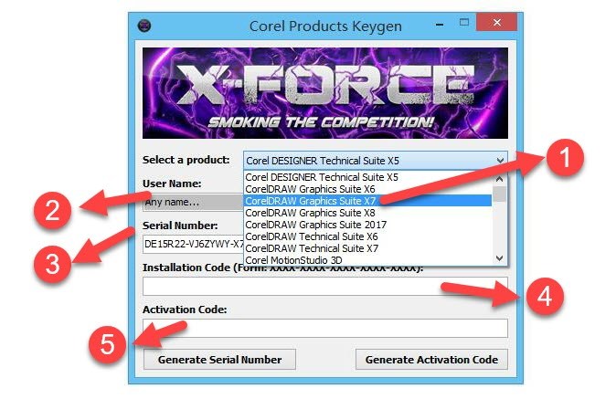 corel products keygen x7 xforce